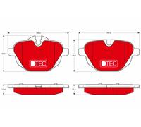 TRW GDB1840DTE Kit pastiglie freno, Freno a disco per BMW