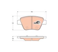 TRW GDB1841 KIT PASTIGLIE FRENO, FRENO A DISCO