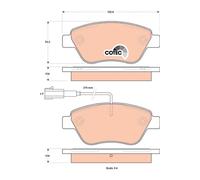 Set di pastiglie freno TRW GDB1842, fronte