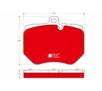 TRW GDB1848DTE Kit pastiglie freno, Freno a disco per AUDI