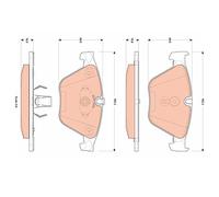 TRW GDB1854 Pastiglie Freno Ceppi Freno Frontale per BMW
