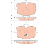 TRW GDB1869 Kit pastiglie freno, Freno a disco per BMW,BMW (BRILLIANCE)
