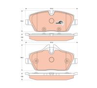 Set di pastiglie freno TRW GDB1870, anteriore