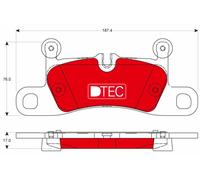 TRW GDB1875DTE Kit pastiglie freno, Freno a disco per PORSCHE,VW