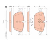 Set di pastiglie freno TRW GDB1889, fronte