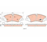 Set di pastiglie freno TRW GDB1898, anteriore