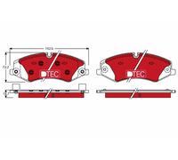 TRW GDB1898DTE Kit pastiglie freno, Freno a disco per LAND ROVER
