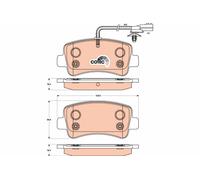 TRW GDB1903 Kit pastiglie freno, Freno a disco per NISSAN,OPEL,RENAULT,VAUXHALL