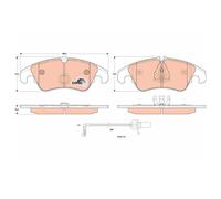 TRW GDB1908 Pastiglie Freno Ceppi Freno Frontale per Audi