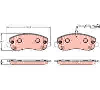 TRW GDB1910 KIT PASTIGLIE FRENO, FRENO A DISCO