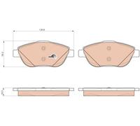 Set di pastiglie freno TRW GDB1926, anteriore