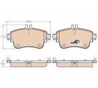Kit pastiglie freno, Freno a disco WRP10942 per MERCEDES-BENZ
