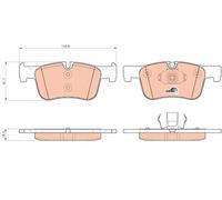 TRW GDB1934 Kit pastiglie freno, Freno a disco per BMW