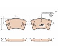 TRW GDB1941 Kit pastiglie freno, Freno a disco per RENAULT