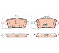 TRW GDB1947 Kit pastiglie freno, Freno a disco per MERCEDES-BENZ
