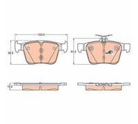 TRW GDB1957 Kit Pastiglie Freno a Disco