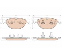 Pastiglie freno GDB1963 TRW per JAGUAR XF I XK II Coupé XF SPORTBRAKE XJ