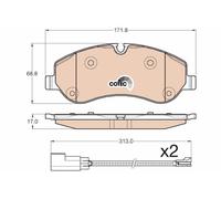 TRW GDB1967 Pastiglie Freno Set di 4 per Ford Transit Custom V362 Furgone (FY, FZ) 2012 - Assale Anteriore e altri veicoli