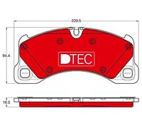 TRW GDB1969DTE Kit pastiglie freno, Freno a disco