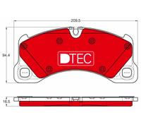 TRW GDB1969DTE Kit pastiglie freno, Freno a disco per PORSCHE,VW