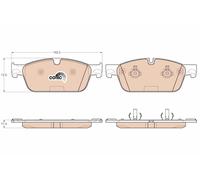 TRW GDB1970 Kit pastiglie freno, Freno a disco per MERCEDES-BENZ