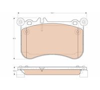 TRW GDB1972 Kit pastiglie freno, Freno a disco per MERCEDES-BENZ