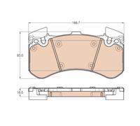 TRW GDB1976 Pastiglie Freno Anteriore per Audi