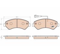 TRW GDB1982 Kit pastiglie freno, Freno a disco per CITROËN,FIAT,OPEL,PEUGEOT,VAU