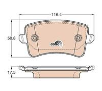 TRW GDB2000 Kit pastiglie freno, Freno a disco