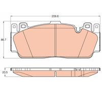 TRW GDB2020 Kit pastiglie freno, Freno a disco per BMW