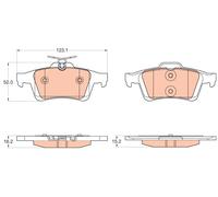 TRW GDB2033 KIT PASTIGLIE FRENO, FRENO A DISCO