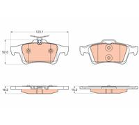 TRW GDB2033 Kit pastiglie freno, Freno a disco per FORD