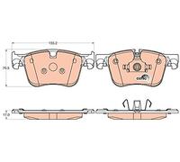 Trw GDB2035 Kit Pastiglie Freno a Disco