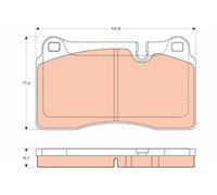 TRW GDB2048 Kit pastiglie freno, Freno a disco per ASTON MARTIN