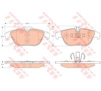 Trw GDB2051 Kit Pastiglie Freno a Disco | Compatibile con: MERCEDES-BENZ C-CLASS, C-CLASS Coupe, C-CLASS T-Model, E-CLASS Cabriolet, E-CLASS Coupe, GLK-CLASS