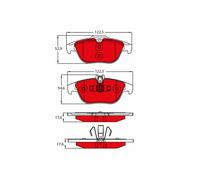 Set di pastiglie freno TRW GDB2051DTE, indietro