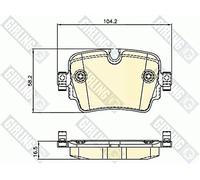 TRW GDB2066 Kit pastiglie freno, Freno a disco