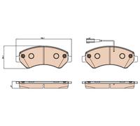 TRW GDB2069 Kit pastiglie freno, Freno a disco per FIAT