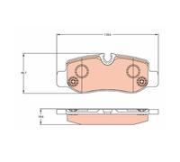 TRW GDB2102 Pastiglie Freno Ceppi Freno Posteriore per Mercedes-Benz