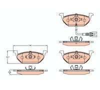 TRW GDB2108 Kit pastiglie freno, Freno a disco per SEAT Leon, VW Caddy