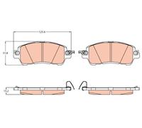 TRW GDB2122 KIT PASTIGLIE FRENO, FRENO A DISCO