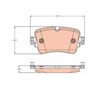 TRW GDB2131 Kit pastiglie freno, Freno a disco per AUDI,VW