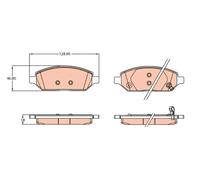 TRW GDB2135 Kit pastiglie freni