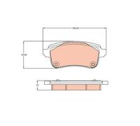 TRW GDB2136 Pastiglie Freno Ceppi Freno Posteriore per Renault