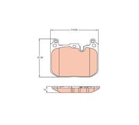 TRW GDB2137 Pastiglie Freno Ceppi Freno Frontale per Mini