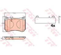 TRW GDB2144 Kit pastiglie freni Anteriore adatto per MERCEDES-BENZ CLS (C257)