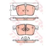 Pastiglie freno GDB2145 TRW per JAGUAR XE XF II XF SPORTBRAKE I-PACE F-PACE