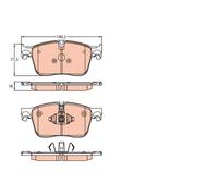 TRW GDB2145 Kit pastiglie freno, Freno a disco per JAGUAR,LAND ROVER