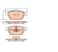 TRW GDB2153 Kit pastiglie freni