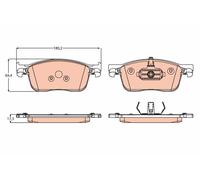 TRW GDB2169 Kit pastiglie freni Anteriore adatto per PEUGEOT Traveller (V)
